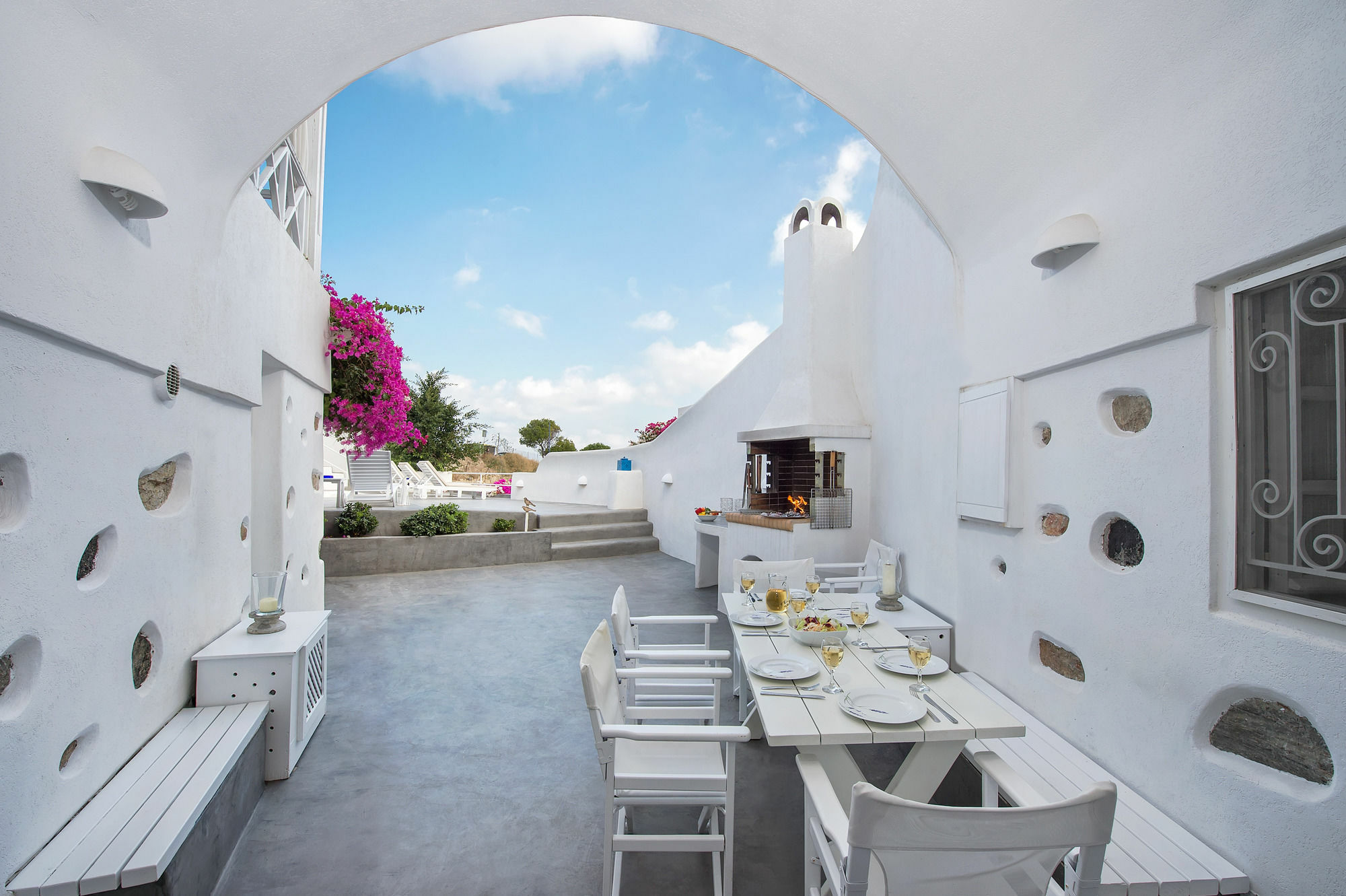 White Cave Private Villa Pyrgos Kallistis ภายนอก รูปภาพ